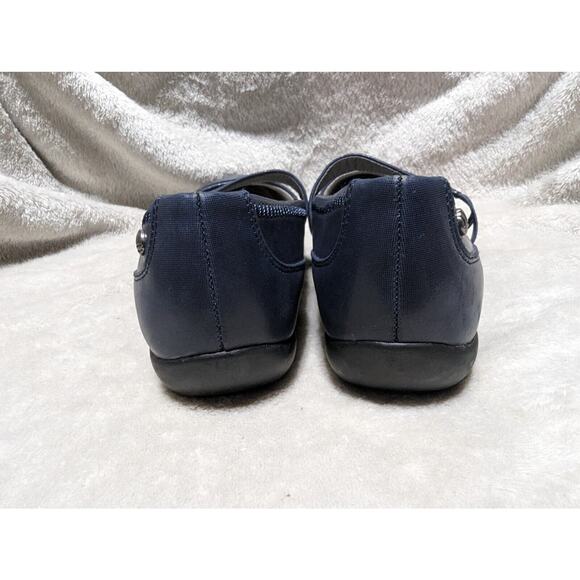 Life Stride Shoes Womens 8.5 Blue Slip On Cushioned Leona Flats Comfort Workwear - Picture 3 of 13